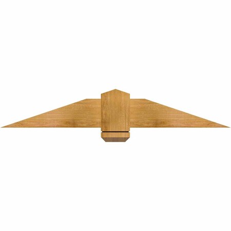 Ekena Millwork Eugene Rough Sawn Timber Gable Bracket, Western Red Cedar, 48"W x 8"H x 2"D x 6"F, 4/12 Pitch GBW048X08X0206EUG00RWR